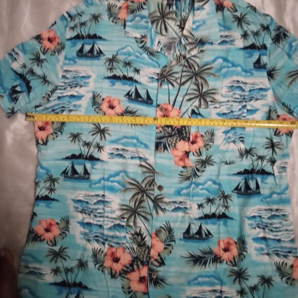George men's hawaiian short sleeves shirt sizeXL(46-48) summer fun - Picture 3 of 10